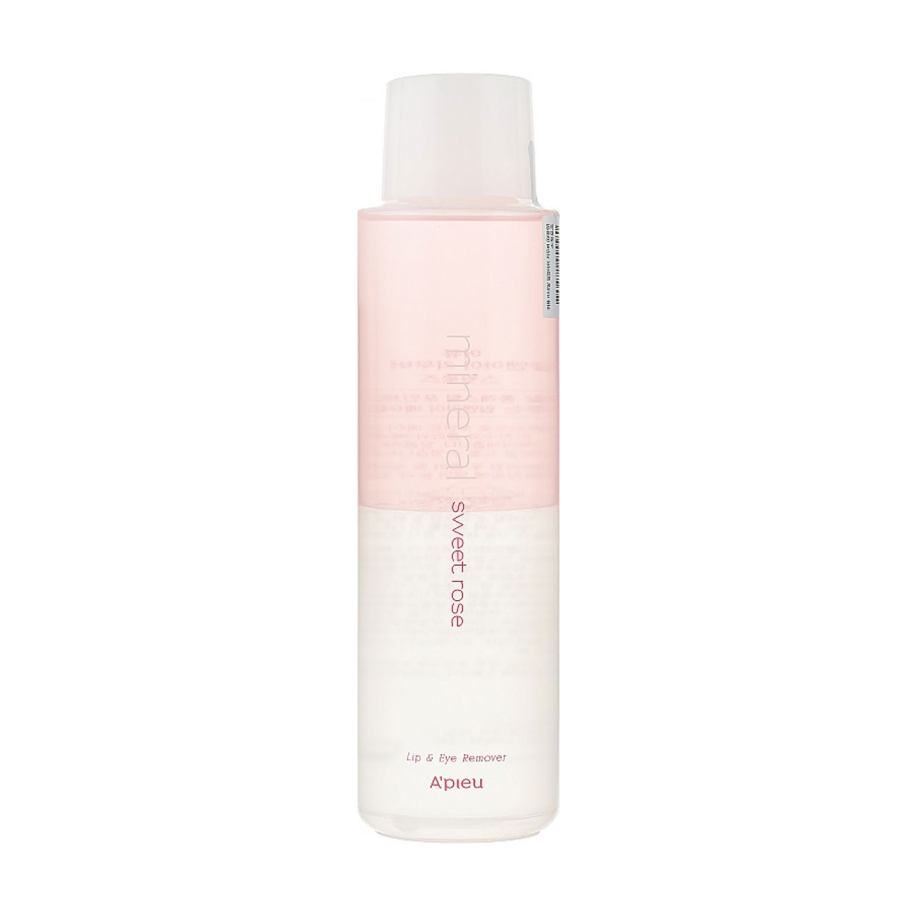 Двофазний засіб для зняття макіяжу з очей та губ A'pieu Mineral Lip & Eye Make-up Remover Sweet Rose Солодка троянда, 250 мл