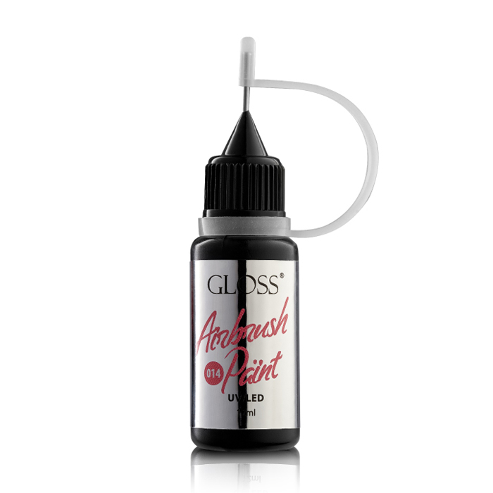 Фарба для аерографа Gloss Airbrush Paint UV/LED 014, 12 мл
