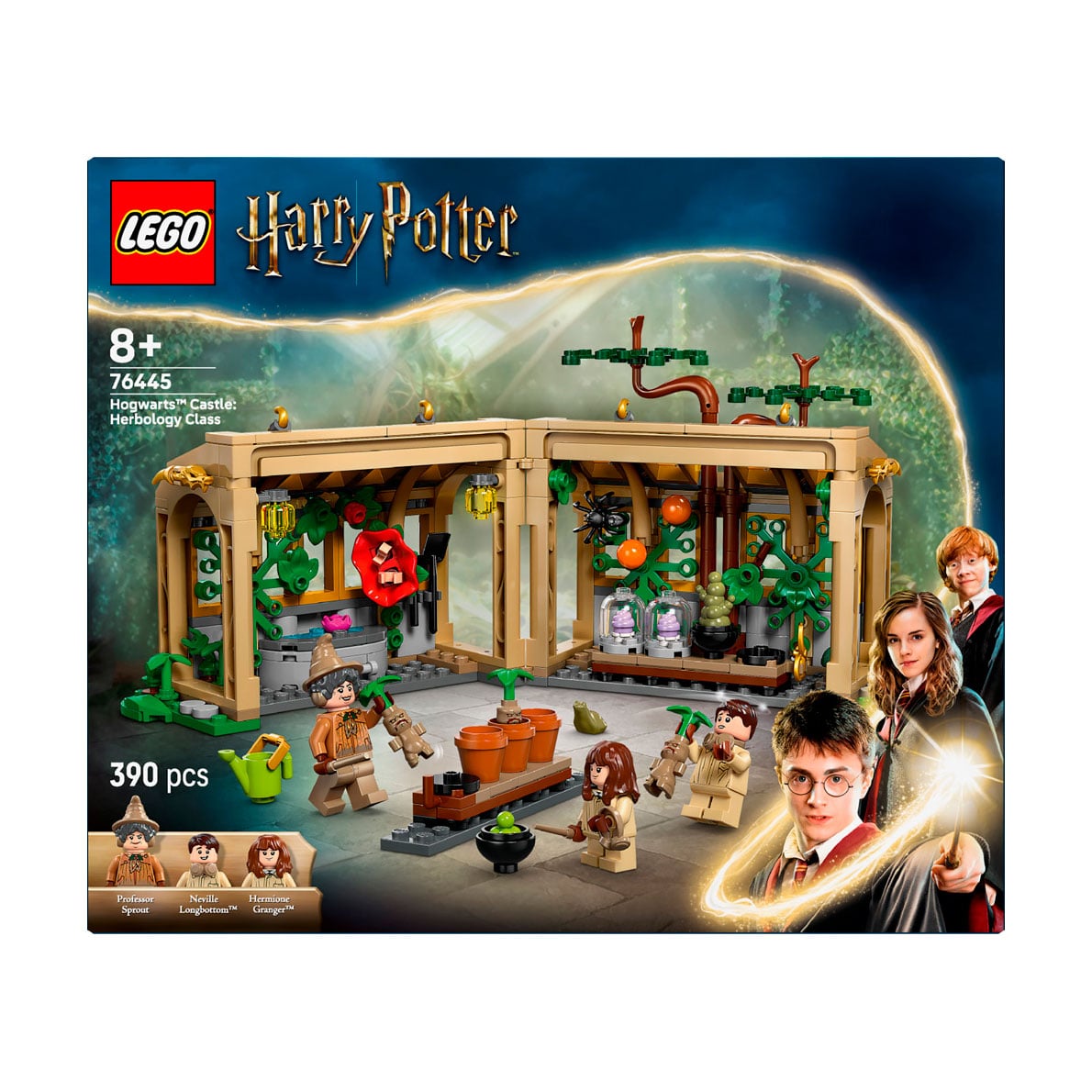 Конструктор LEGO Harry Potter Замок Гоґвортс: урок гербології, 390 деталей, від 8 років (76445)