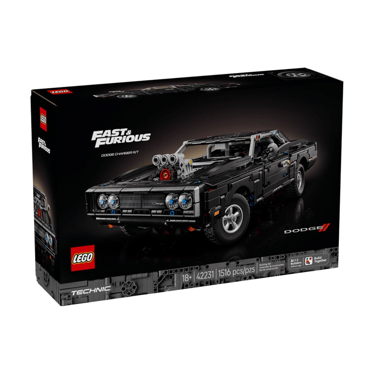Конструктор LEGO Technic Форсаж Автомобіль Dodge Charger R/T, 1516 деталей, від 18 років (42231)