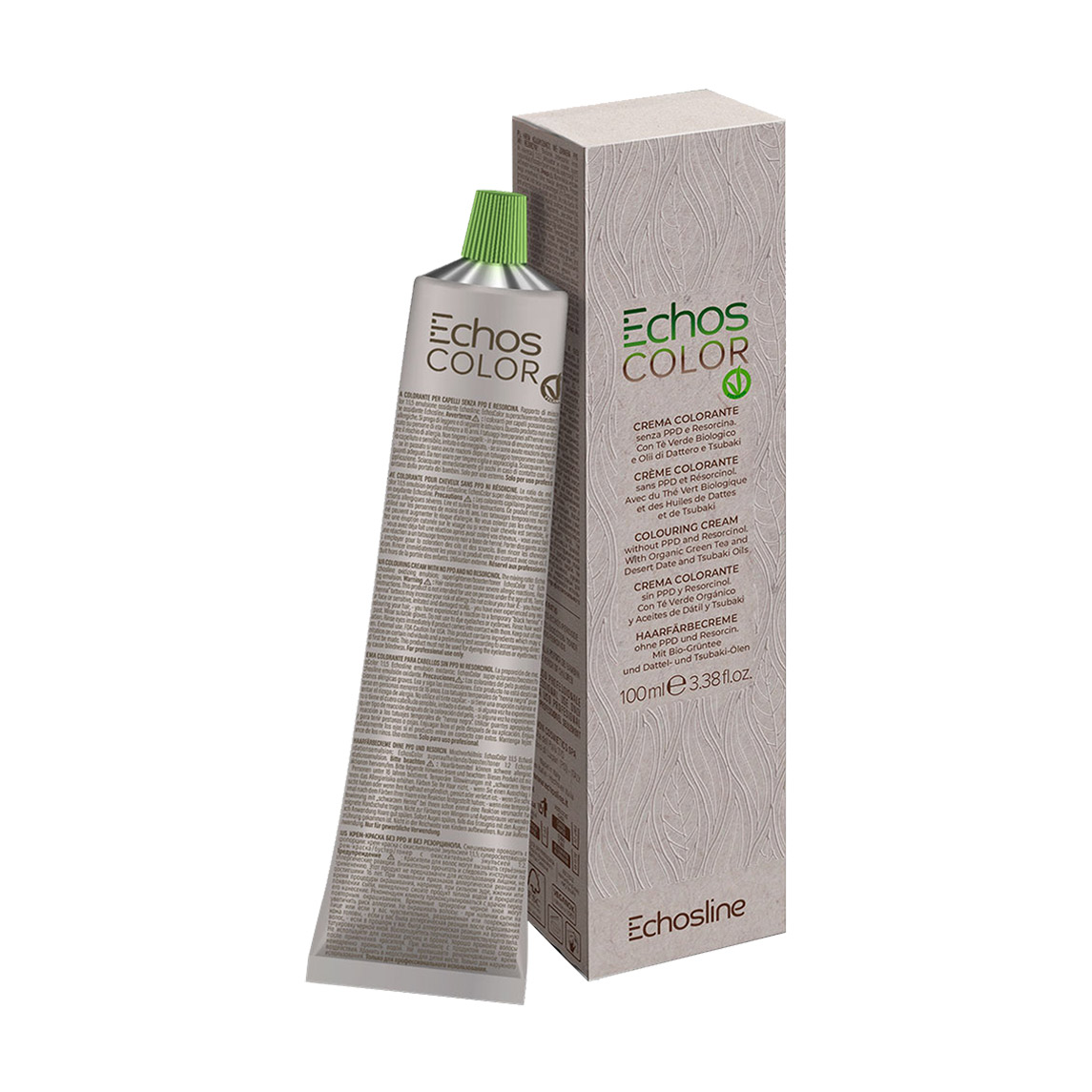 Крем-фарба для волосся Echosline Echos Color Colouring Cream, 10.7 Пісочний платиновий блонд, 100 мл