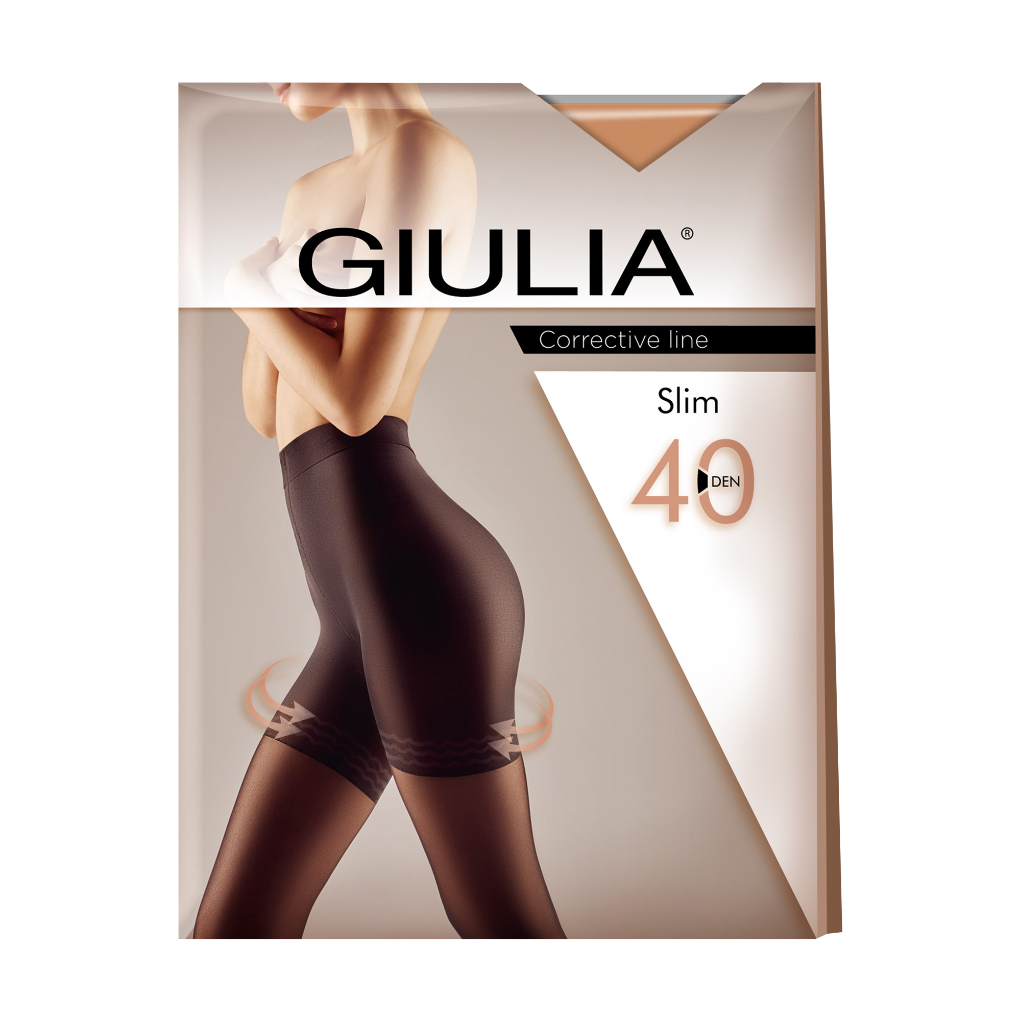 Моделювальні колготки жіночі Giulia Slim з підтягувальними шортиками, 40 DEN, Diano, розмір 3