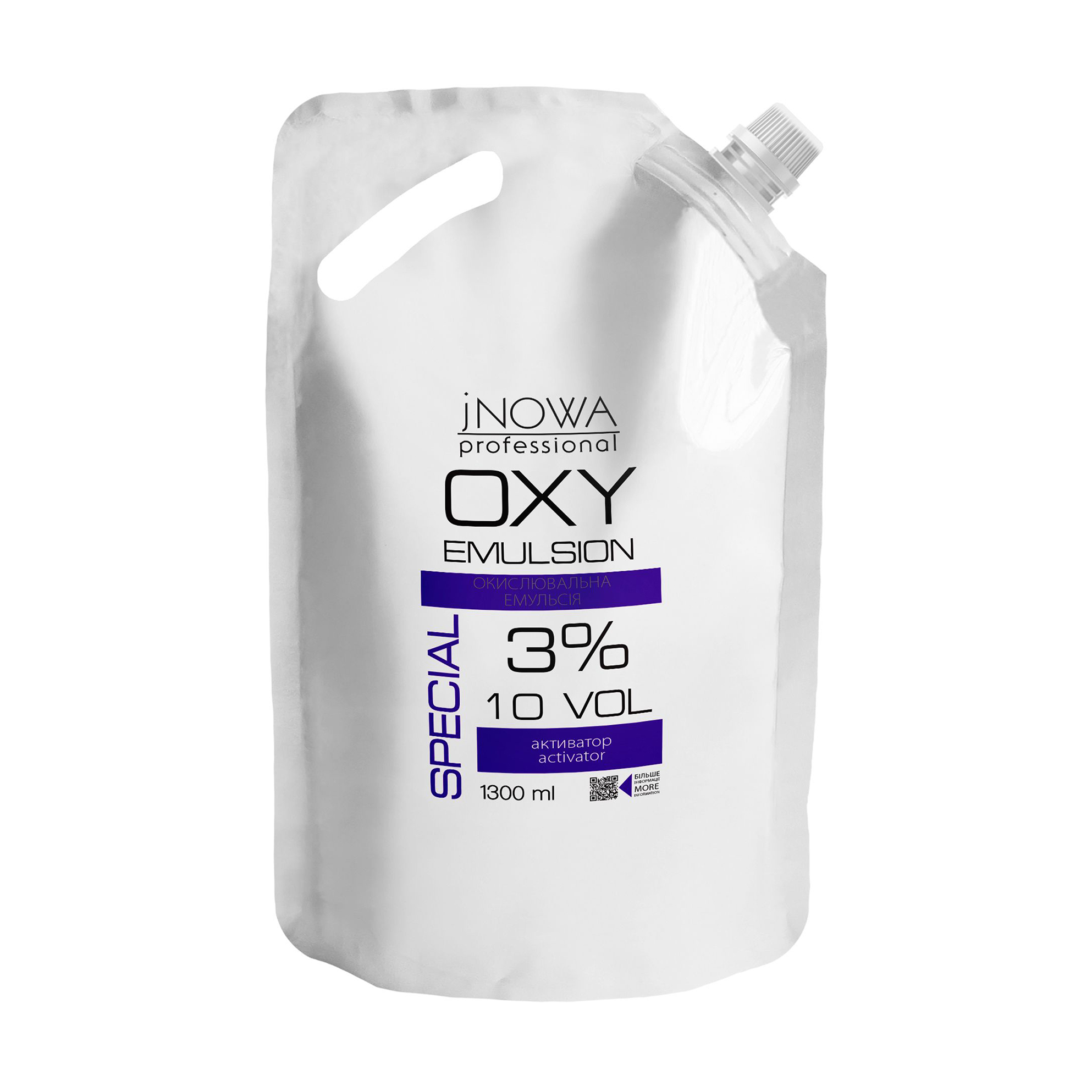 Окислювальна емульсія для фарбування волосся jNOWA Professional OXY Emulsoin 3% (10 Vol), 1.3 л