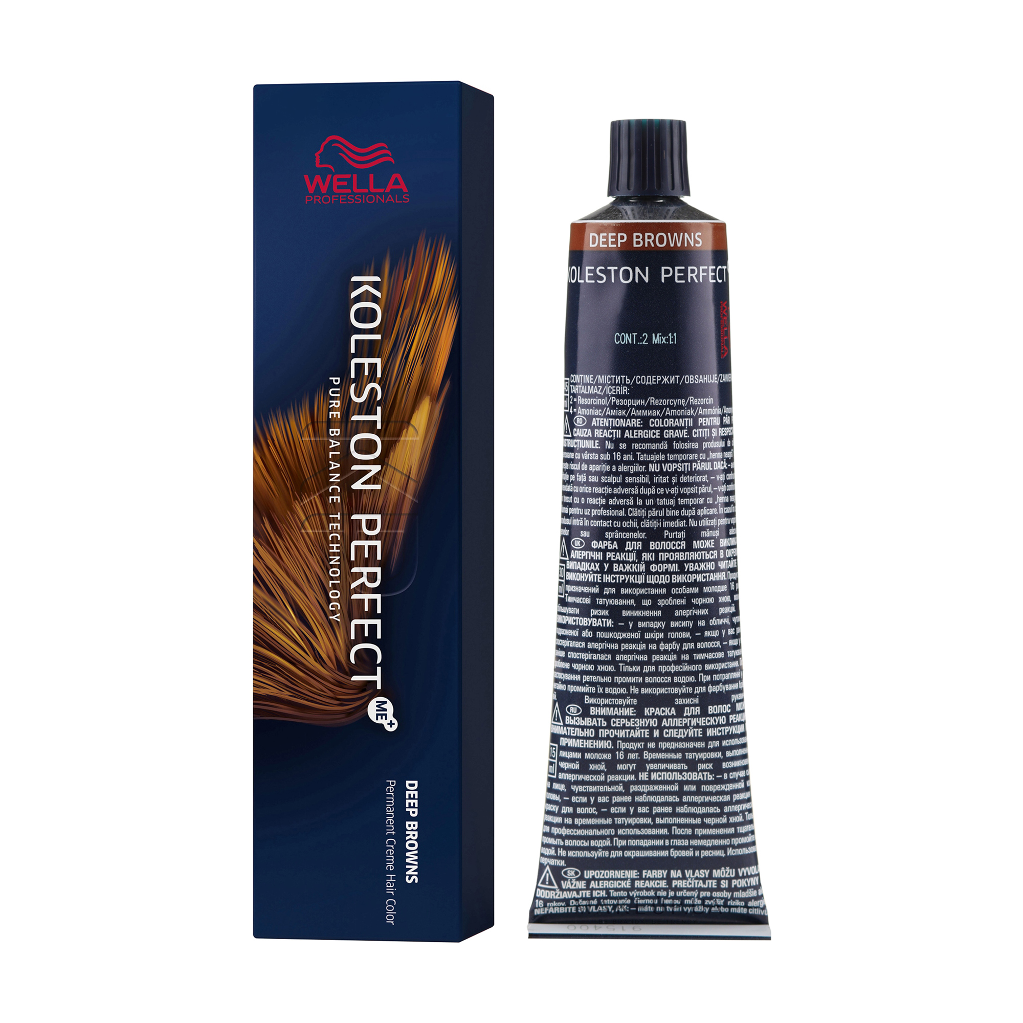 Стійка крем-фарба для волосся Wella Professionals Koleston Perfect Deep Browns, 7/77-капучино, 60 мл