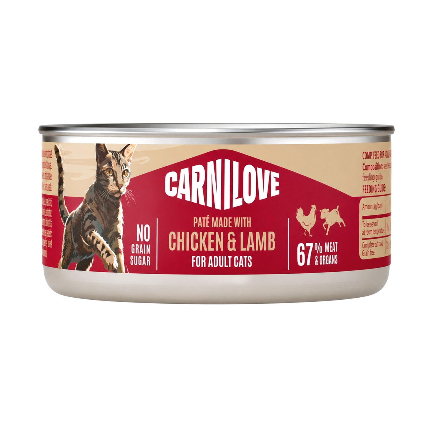 Вологий корм для дорослих котів Carnilove Chicken & Lamb Паштет з куркою та ягням, 100 г